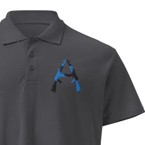 AK/AK (Aqua-Teal/Black), Premium pique polo shirt
