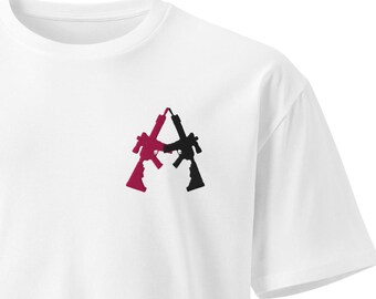M4/M4 (Flamingo/Schwarz), Unisex Premium T-Shirt