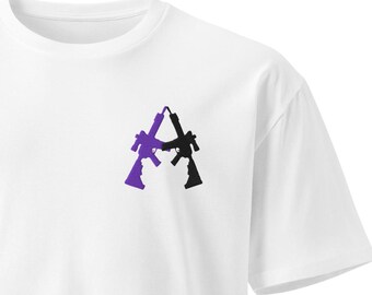 M4/M4 (Lila/Schwarz), Unisex Premium T-Shirt