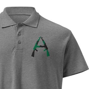 AK/AK (Kelly Green/Black), Premium pique polo shirt