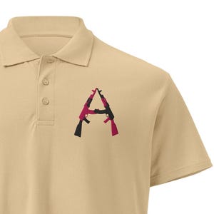 AK/AK (Flamingo/Black), Premium pique polo shirt
