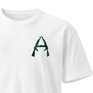 AK/AK (Kelly Green/Black), Unisex premium t-shirt