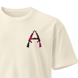 AK/AK (Flamingo/Black), Unisex premium t-shirt