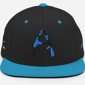 AK/AK (Aqua-Teal/Black), Snapback Hat