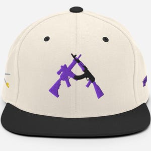 M4/AK (Purple/Black), Snapback Hat