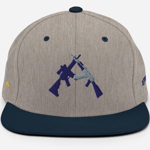 M4/AK (Navy/Grey), Snapback Hat