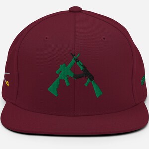 M4/AK (Kelly Green/Black), Snapback Hat