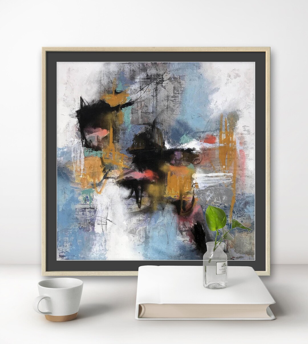 Abstract Print Large Contemporary Abstract Art Print: Modern Wall Decor (digital ...