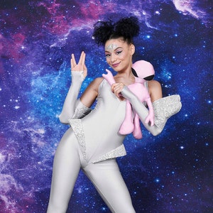 Alien Costume for Woman, Sequin Halloween Costume Woman, Sexy Halloween Bodysuit, Silver Sequin Alien Bodysuit, Sexy Cosplay Costumes Woman