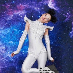 Sequin Alien Bodysuit, Halloween Costume Woman