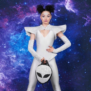 Galactic Alien Babe Costume for Women