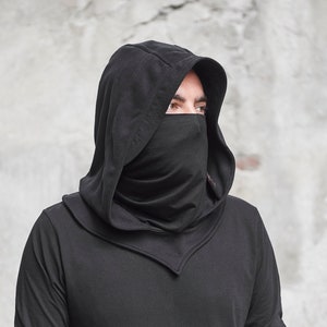 Assassin Hood, Ninja Mask, Hood Mask, Cowl Hood, Halloween Costume Men, Ninja Hood, Assassin Costume, Ninja Costume, Balaclava Men, GIZDA