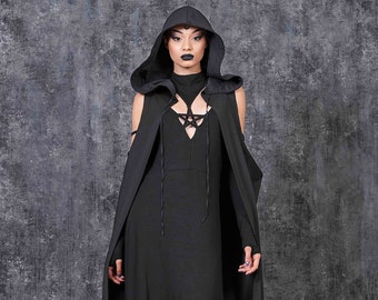 MOKBAY Halloween Kleid Damen - Hexen Kostüm Mit Kürbis & Fledermaus Motiven | Große Größen
