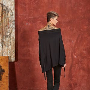 Off Shoulder Top, Plus Size Clothing, Asymmetric Top, Plus Size Top, Gothic Top, Gothic Clothing, Goth Clothing, Festival Clothing Women