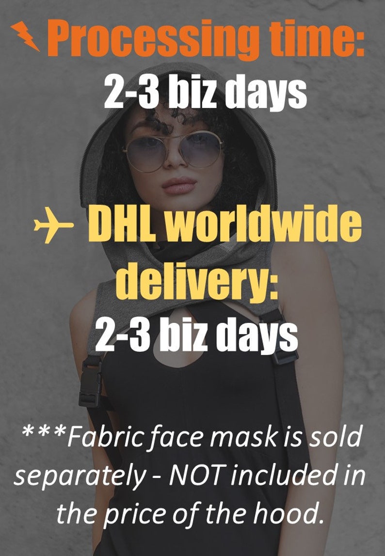 Face Shield Mask, Full Face Mask, Hooded Face Shield, Face Shield, Face Mask Adults, Face Mask Washable, Face Shield Hat, Head Mask, GIZDA image 4