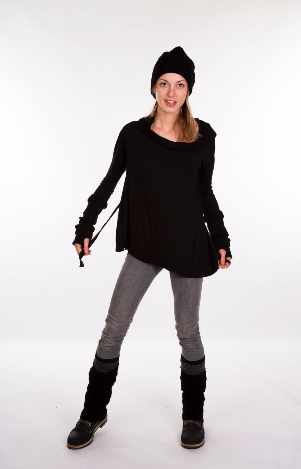 Oversized Sweater Yoga Clothes Yoga Clothing Black Yoga Etsy UK