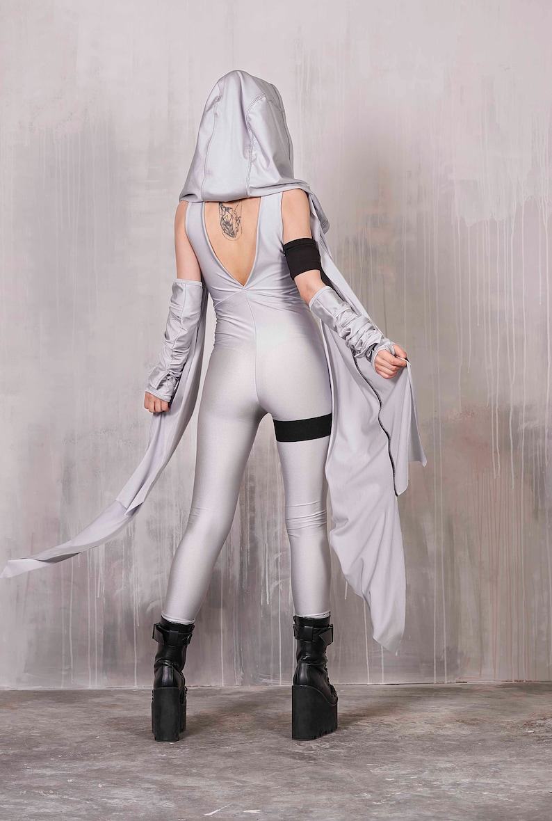 Garter Bag Small Leg Bag Utility Belt Silver Festival Bag Etsy