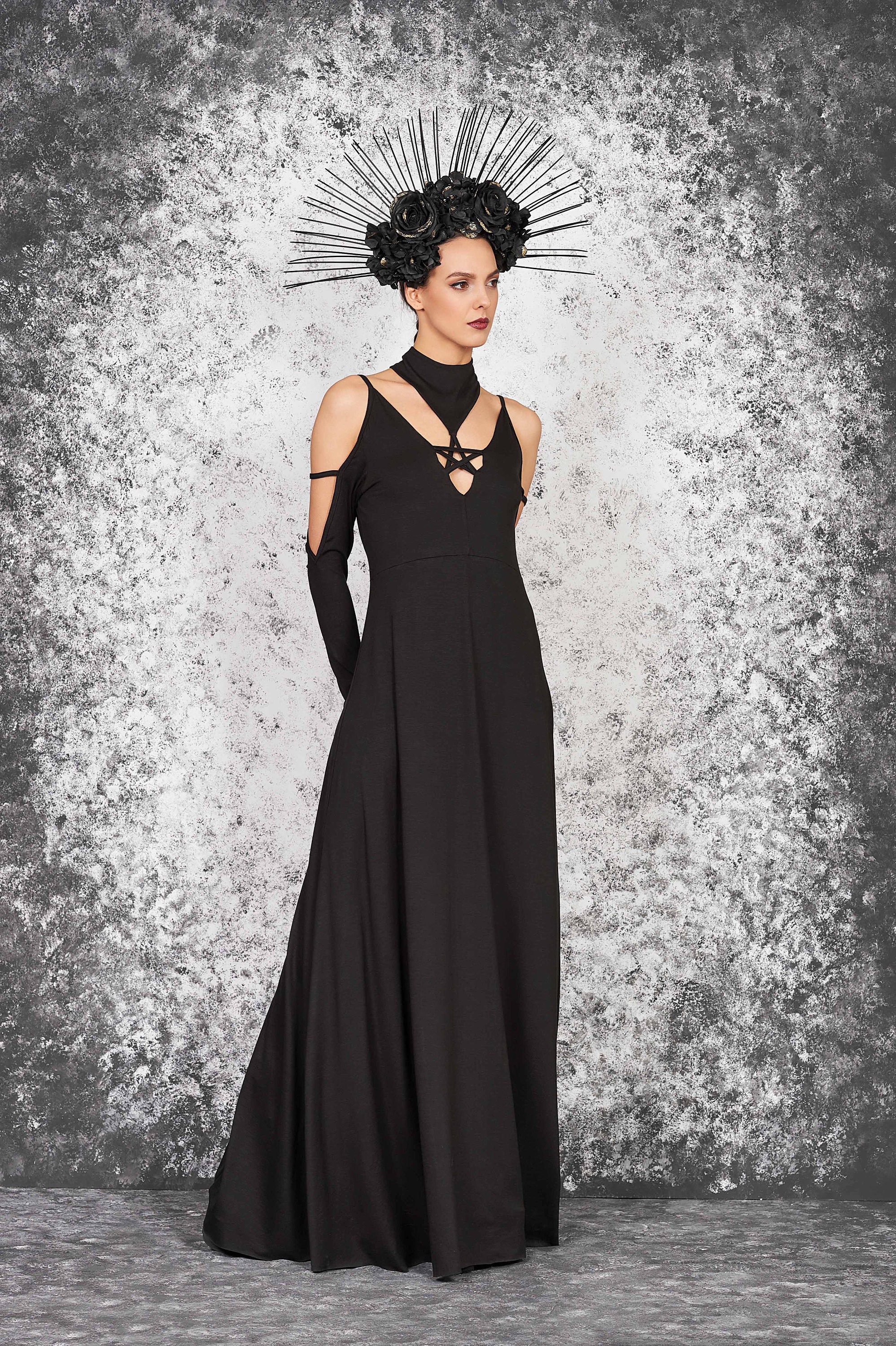Buy Black Gothic Gown Online In India - Etsy India