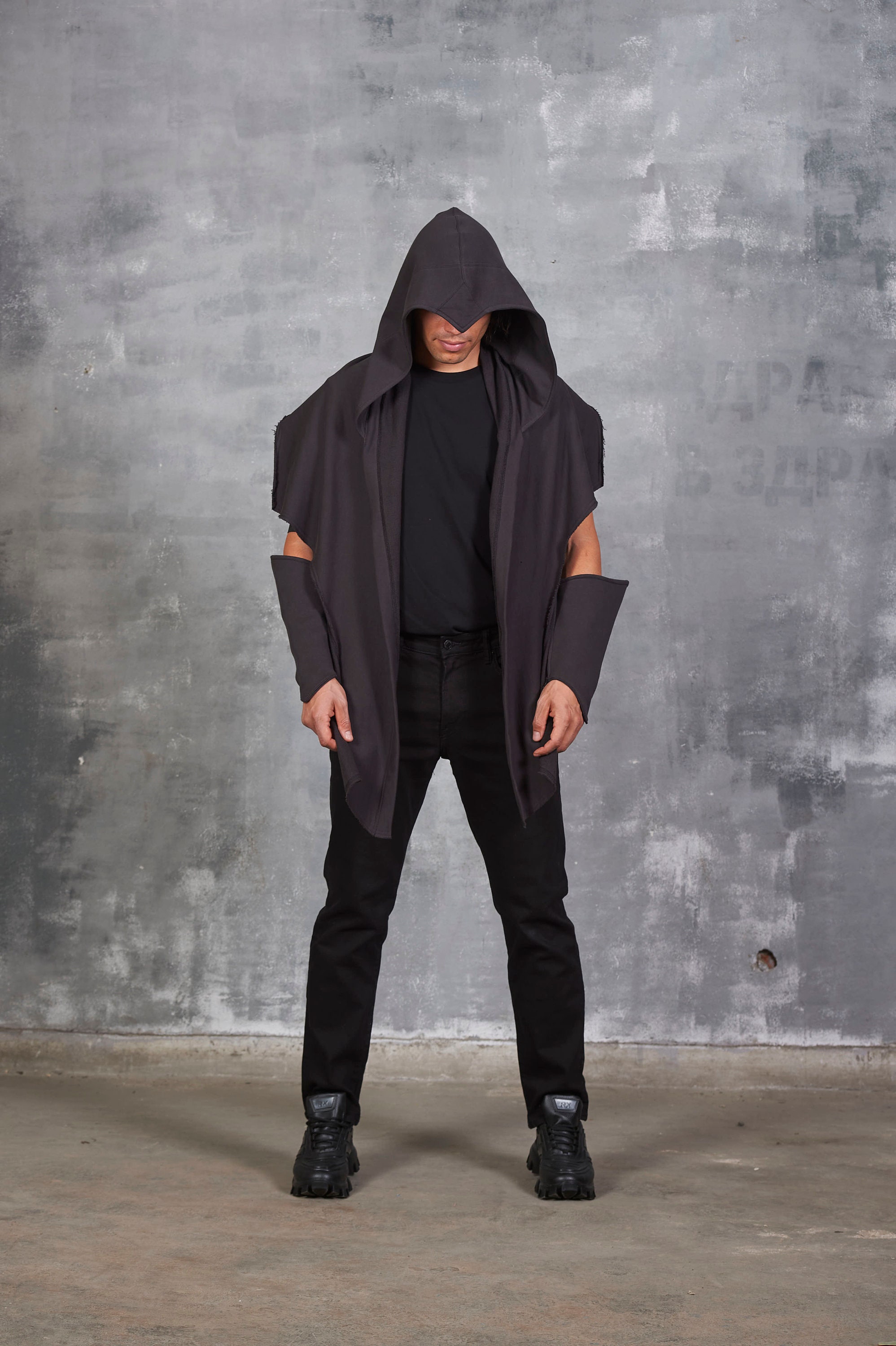 Cappuccio da assassino in cotone, maschera da ninja, costume di Halloween - Italia