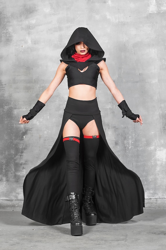 トップス assassin Buy Assassin Ninja Cotton Hood, Red Mask, Halloween Costume Online