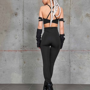 Black Leggings Festival Set Rave Outfit 