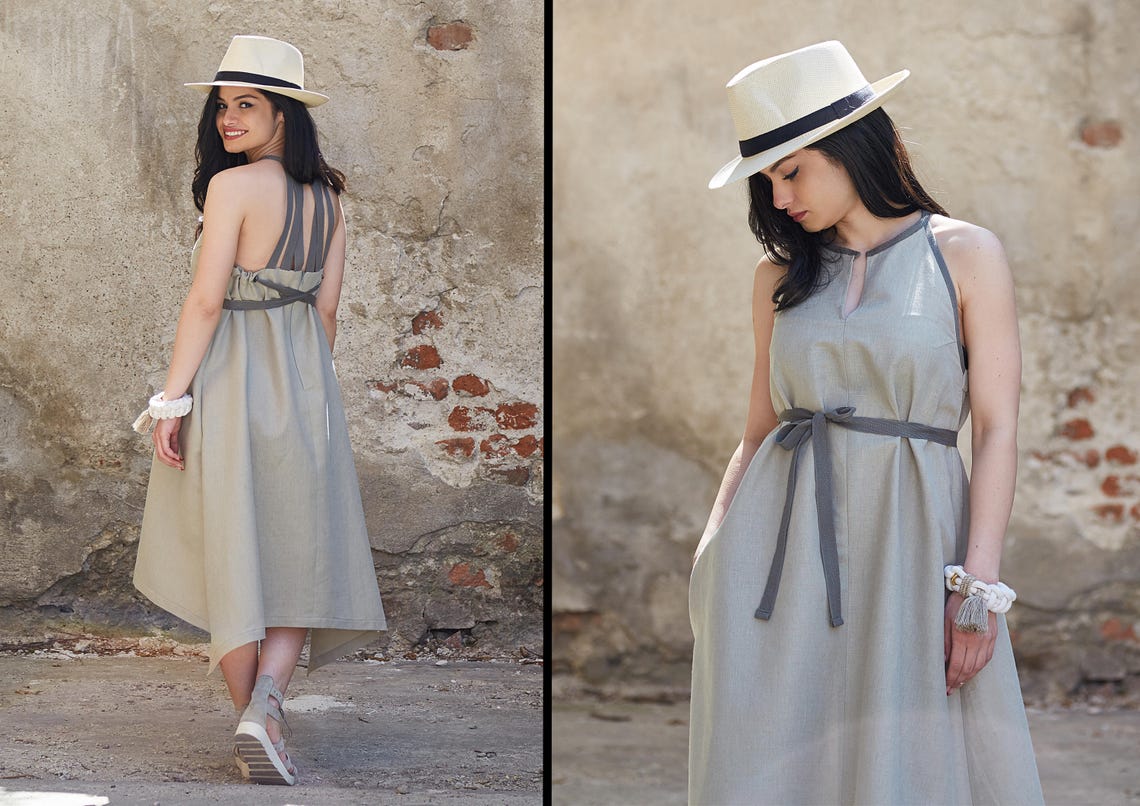 Robes en lin pour femme robe de mariée bohème femmes en lin | Etsy