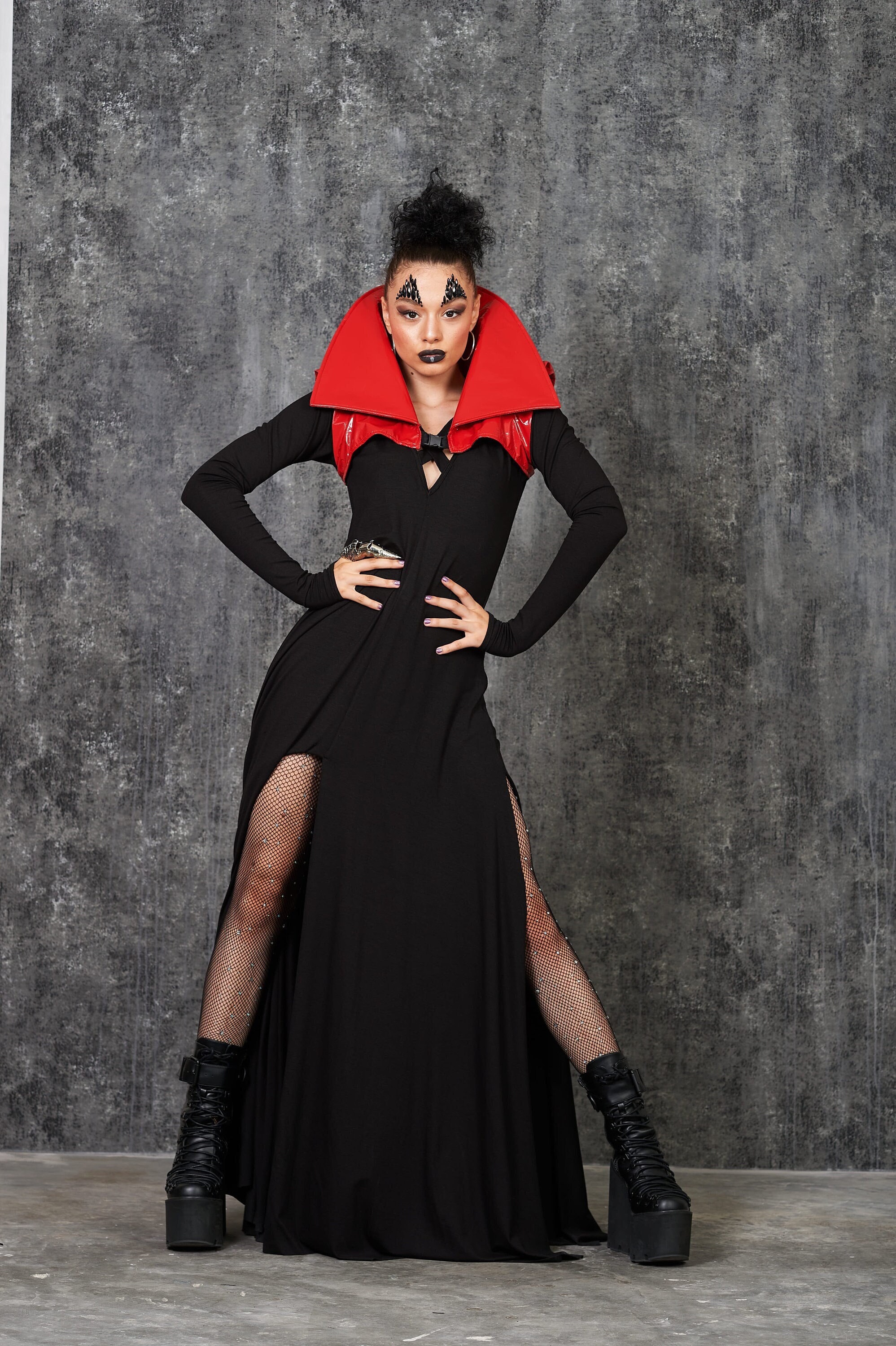 Vampire Costume Adult Evil Queen Masquerade Halloween Fancy Dress