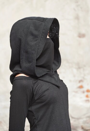 Buy Cotton Hooded Scarf, Ninja Mask, Rave Hood Online in India - Etsy