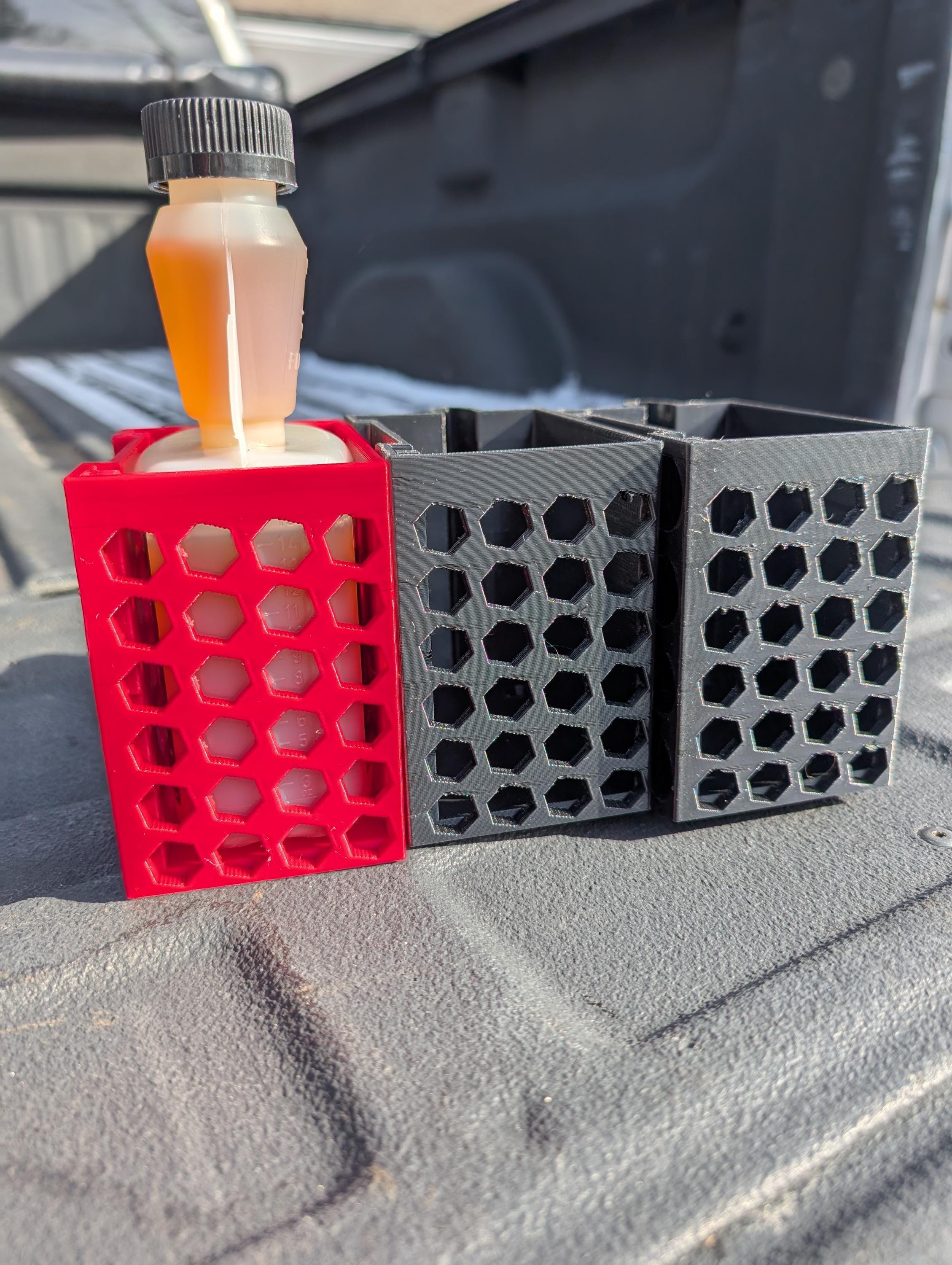 Magnetic Diesel Additive Holder - Heavy Duty Cup Caddy For Hot Shots 16oz Bottles