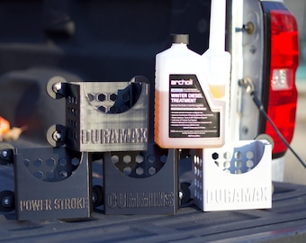 Archoil 41.3oz Magnetic Diesel Additive Bottle Holder | Fits Old & New Bottles | Truck Bed Mount | Powerstroke Duramax Cummins