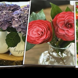 Jeu de cartes de correspondance florales