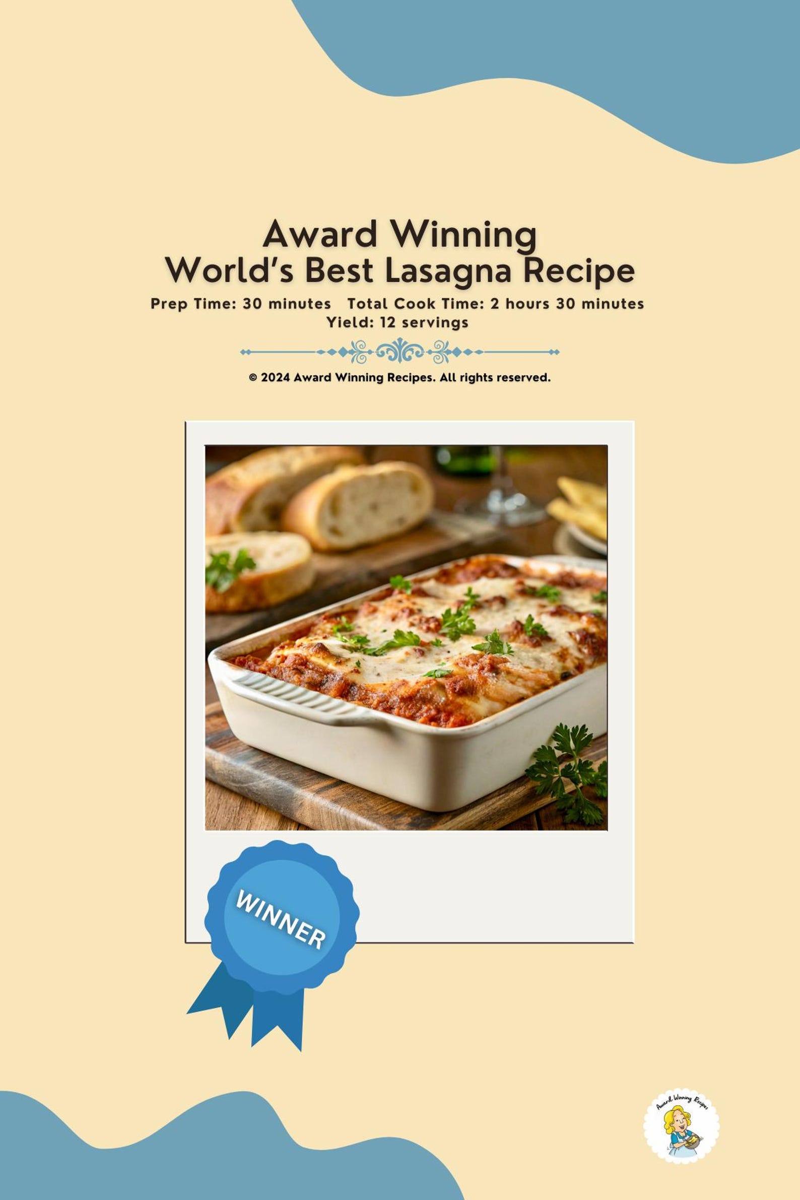 Worlds best lasagna recipe digital pdf instant download file etsy