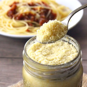 Vegan Parmesan Cheese Recipe, Easy Dairy-Free Grated Topping, Digital PDF