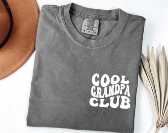 Cool Grandpas Club Shirt, Funny Fathers Day Shirt, Best Grandpa Shirt, Cool Grandpa Shirt, Gramps Shirt, Gift from Grandkids, Fathers Tees