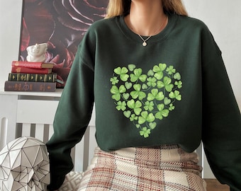 Funny Clovers Sweatshirt, St Patricks Day Shirt, Shamrock Shirt, St Patricks Day Gift, Lucky Shirt, Irish Shirt, Four Leaf Clover, Irish Day
