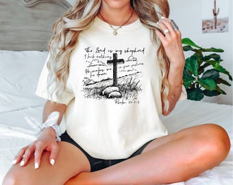The Lord is my Shepherd Shirt, Easter Shirt, Christian Shirt, Religious Easter Shirt, Cute Easter Gift, Faith Easter Shirt, Jesus Shirt