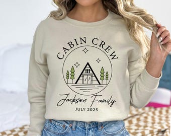 Custom Cabin Crew Bachelorette Sweatshirt, Custom Bride Outfits, Camping Bachelorette Shirts, Custom Family Trip Shirts, Girls Weekend Shirt