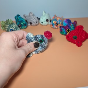 Amigurumi  Squishy Fish Stress Ball Keychains