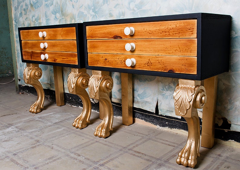 Elegant Night Tables Design Side Table Different Nightstands Etsy