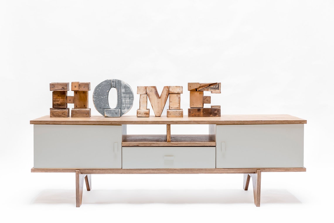 Customizable TV stand TV console record player console mid Etsy