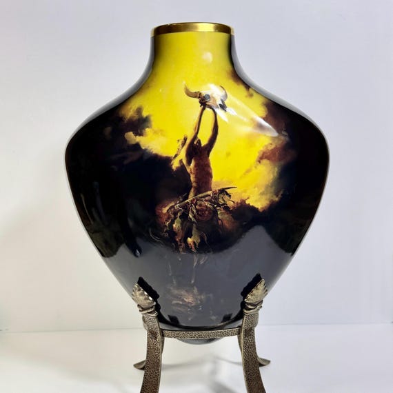 Prayer to the Healing Spirit Vase by Buck Mccain | Native American