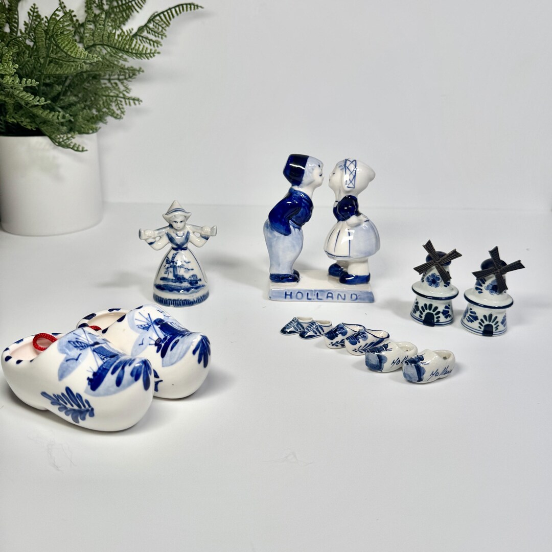 Holland Delft Blue Dutch Knick Knacks | Vintage Netherlands Ceramic ...