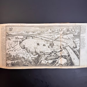 1720 Map Kempten, Germany by Gabriel Bodenehr Original Copperplate, Antiquarian Old World Map