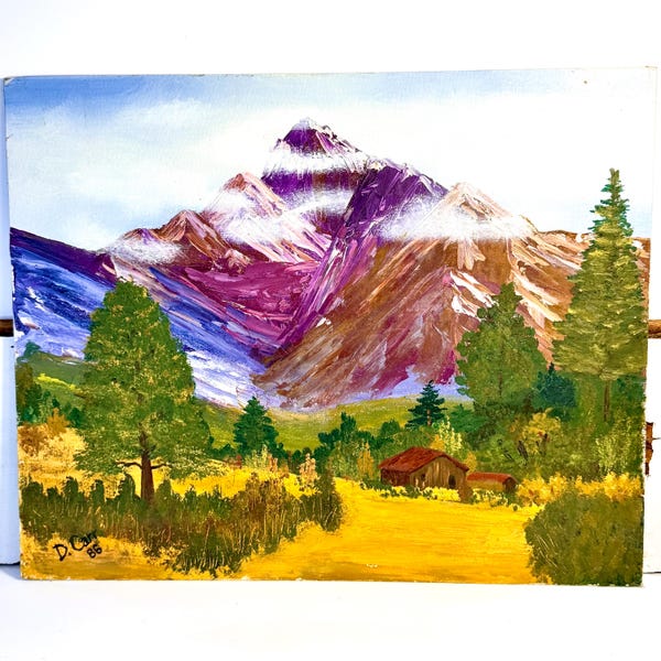 Original Bob Ross Signed Paintings - Etsy