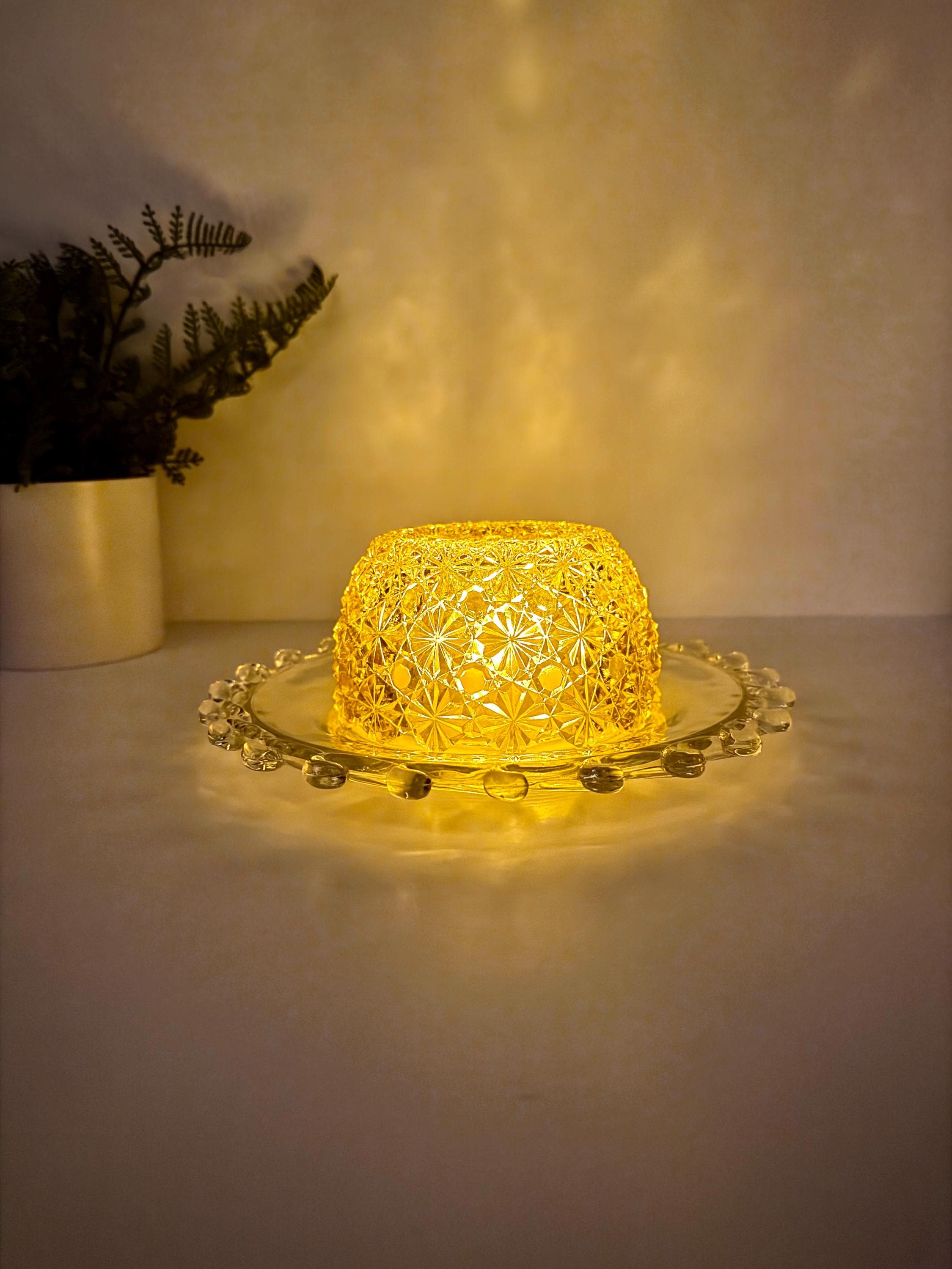 Amber Glass Fairy Lamp Top - Etsy
