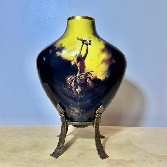 Prayer to the Healing Spirit Vase by Buck Mccain | Native American