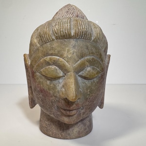 Handcarved Soapstone Bust of Buddha