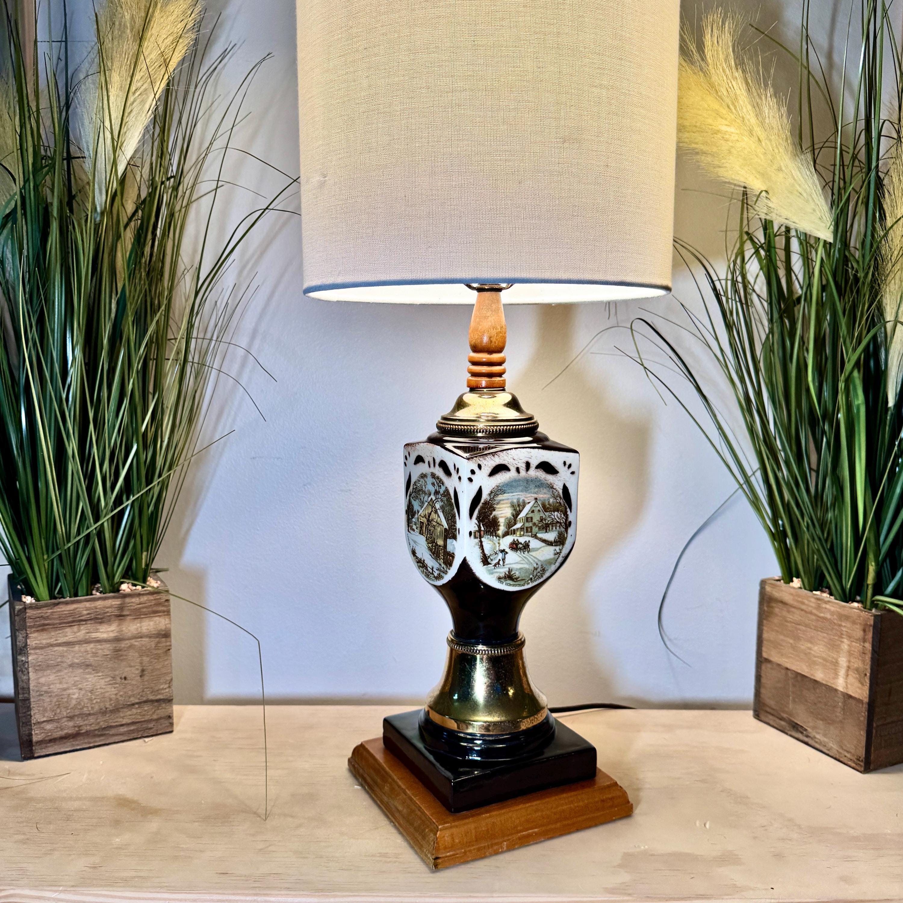 Thomas Kinkade Lamp - Etsy