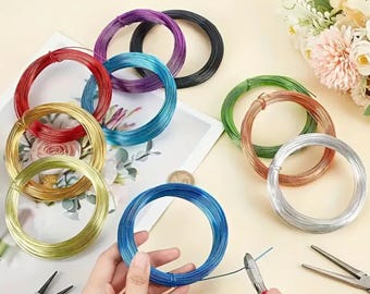 Colored Aluminum Craft Wire: Bonsai, Jewelry, Metal Art