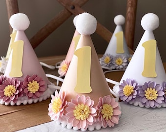 Party Hat, Party Hat With Flowers, Party Hat With Embroidery